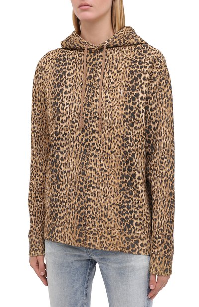 Хлопковое худи SAINT LAURENT, арт. 629708/YBTX2, фото 4