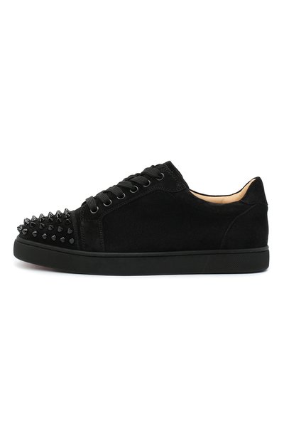 Замшевые кеды vieira spikes CHRISTIAN LOUBOUTIN, арт. vieira spikes flat veau velours, фото 3