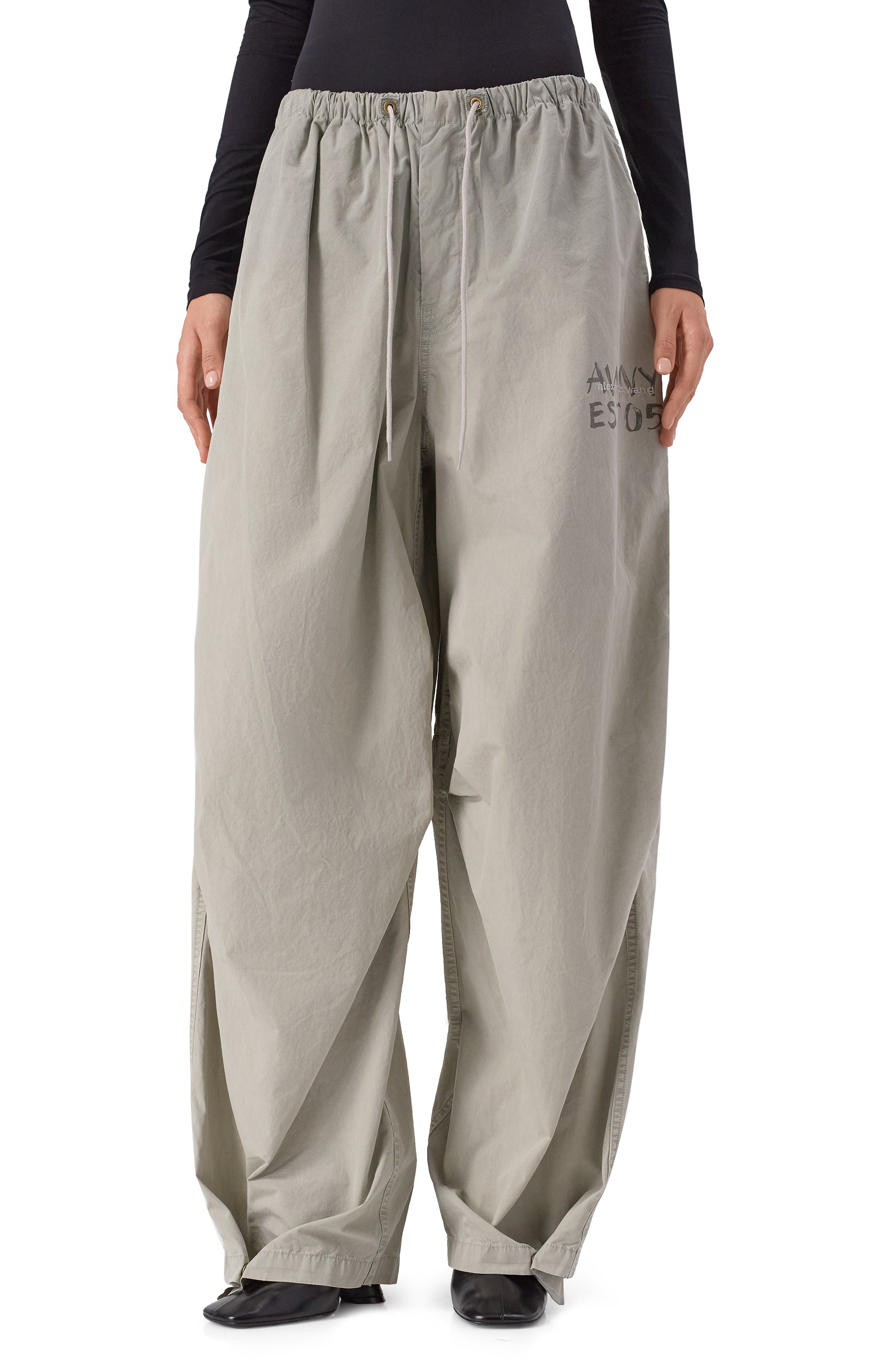 Хлопковые брюки ALEXANDERWANG.T, арт. 4WC3254846, фото 3