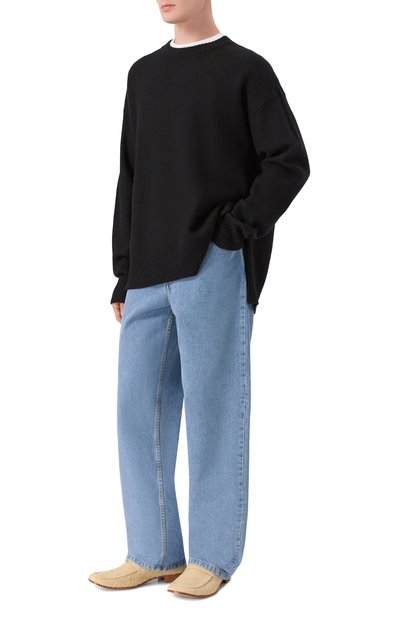 Замшевые лоферы swing-toe MM6, арт. SH3WR0008/P7704_001, фото 2