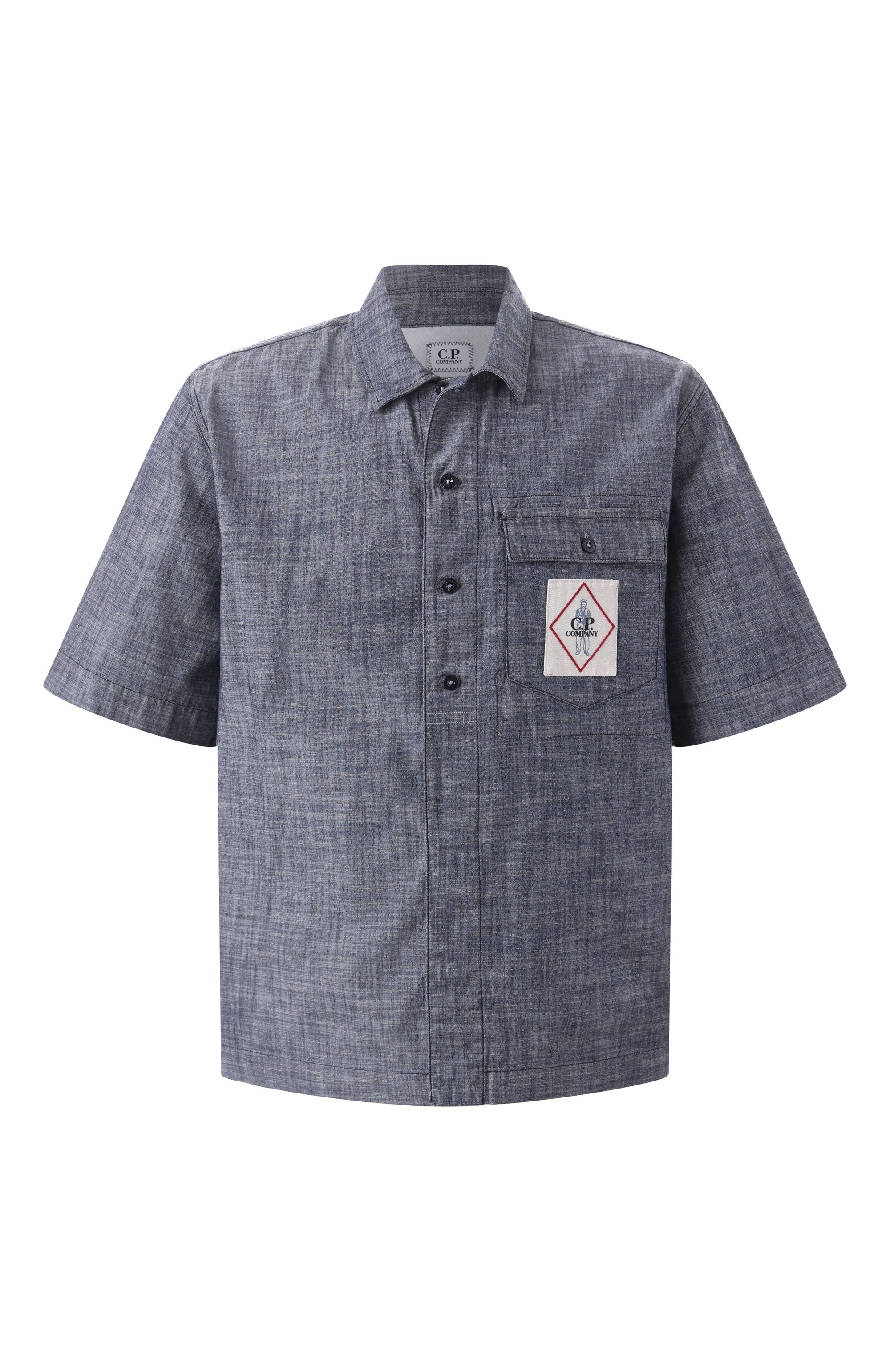 Хлопковая рубашка C.P. COMPANY, арт. 18CMSH151A110065W, фото 1