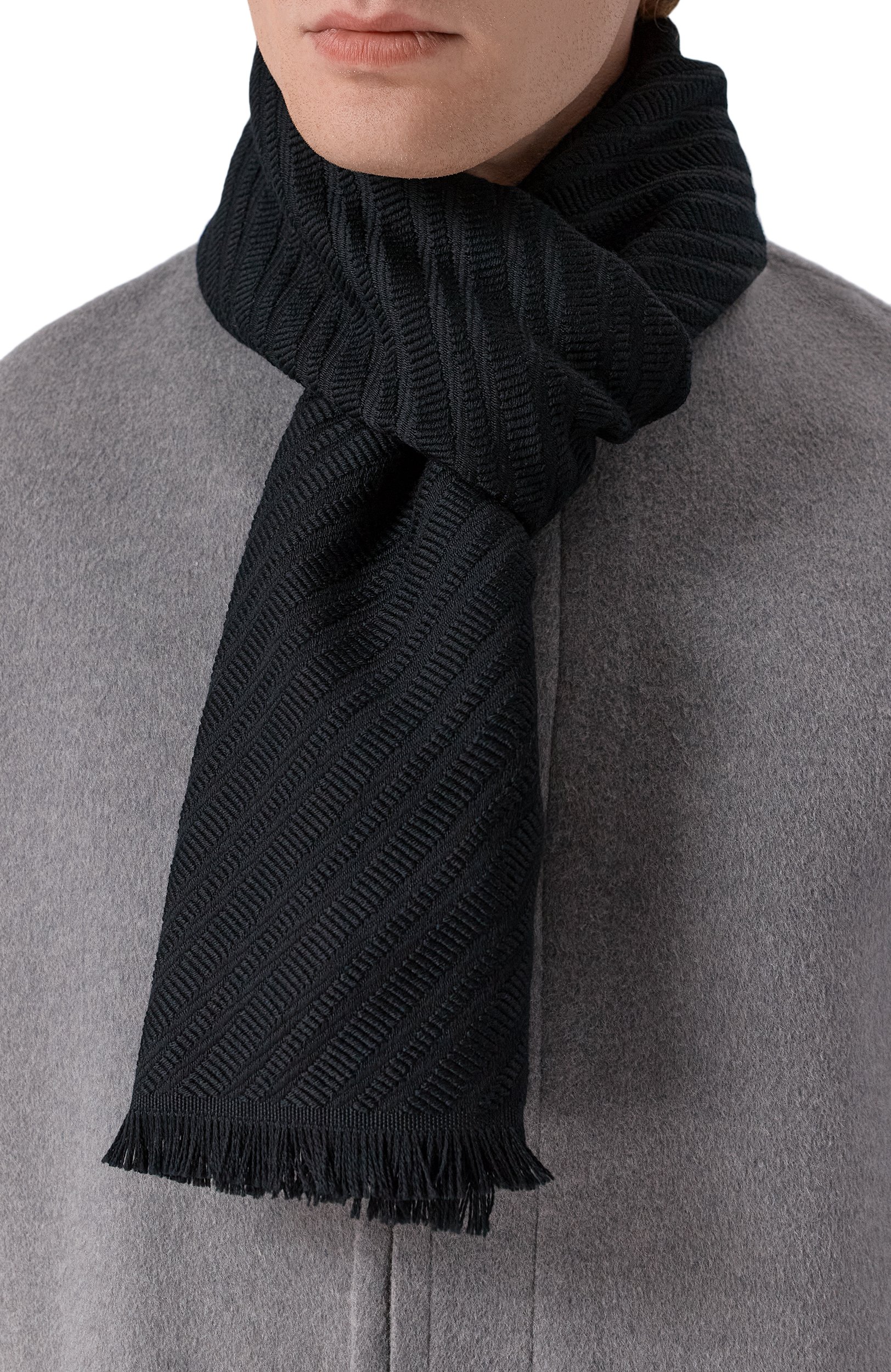 Шерстяной шарф EMPORIO ARMANI, арт. EM007074/AF28992, фото 2
