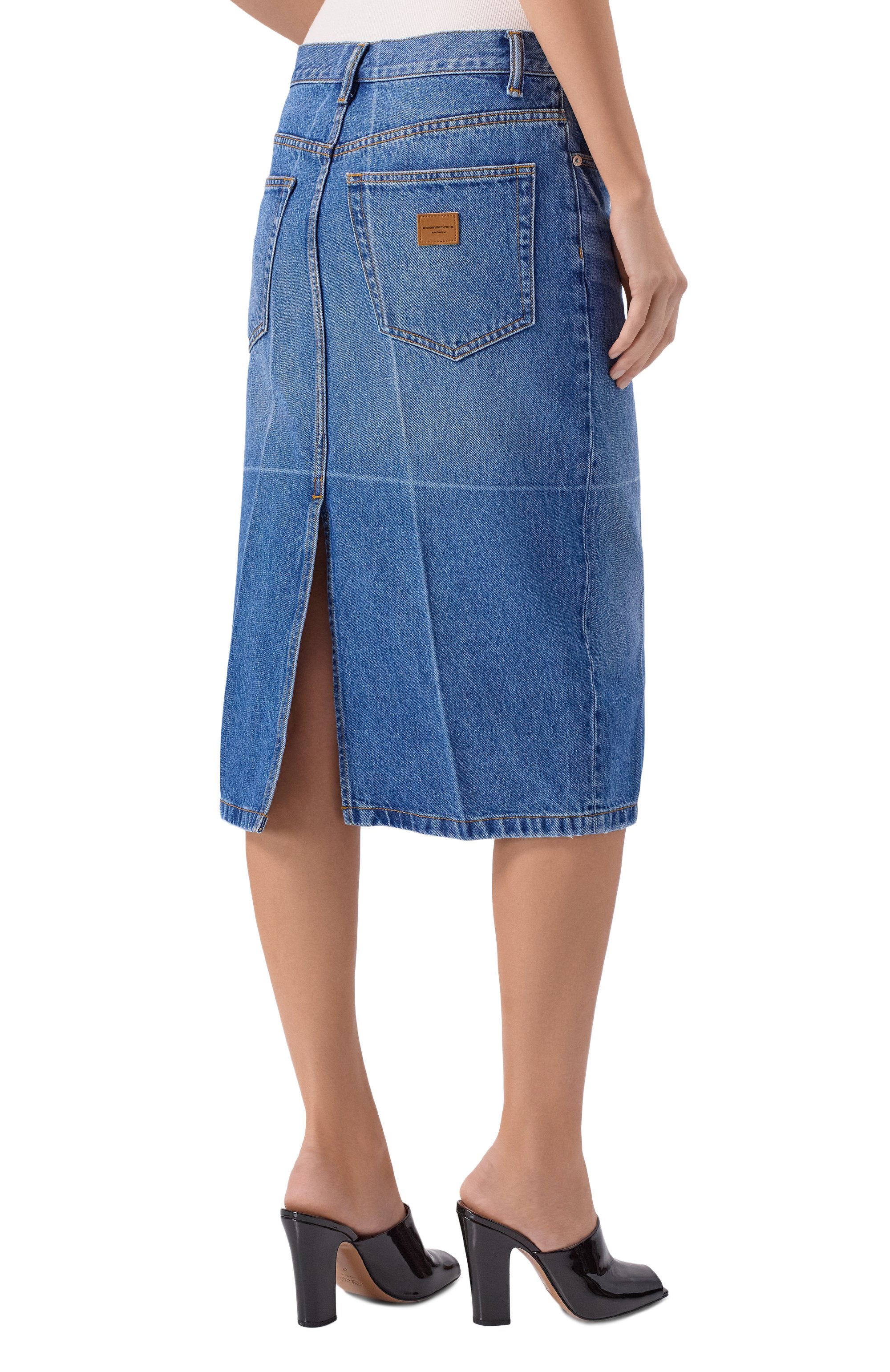 Джинсовая юбка ALEXANDER WANG, арт. 4DC4255849, фото 4