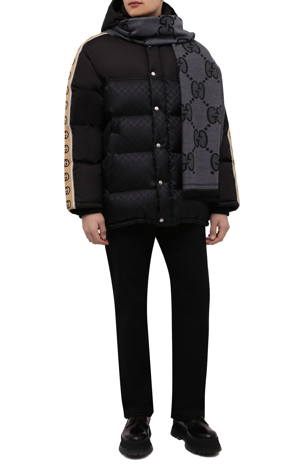 Шерстяной шарф GUCCI, арт. 598189/4G200, фото 2