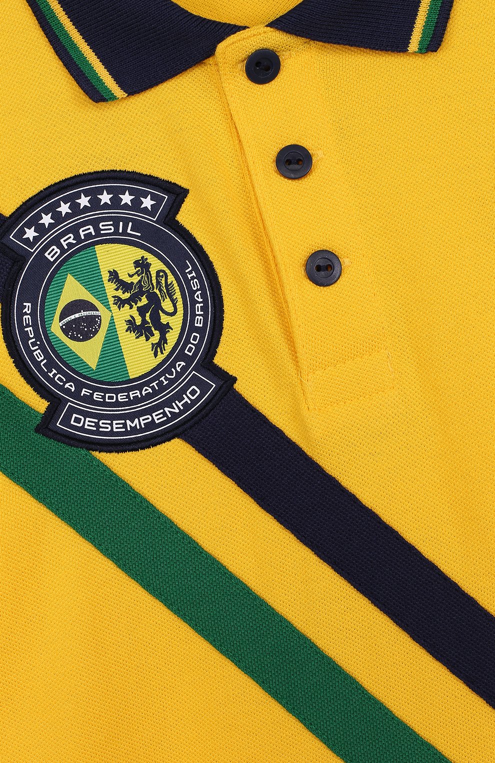 Хлопковое поло с логотипом сборной бразилии POLO RALPH LAUREN, арт. 323716417, фото 3