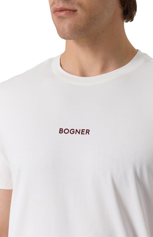 Хлопковая футболка Bogner 58406604 Белый  58406604 Фото 5