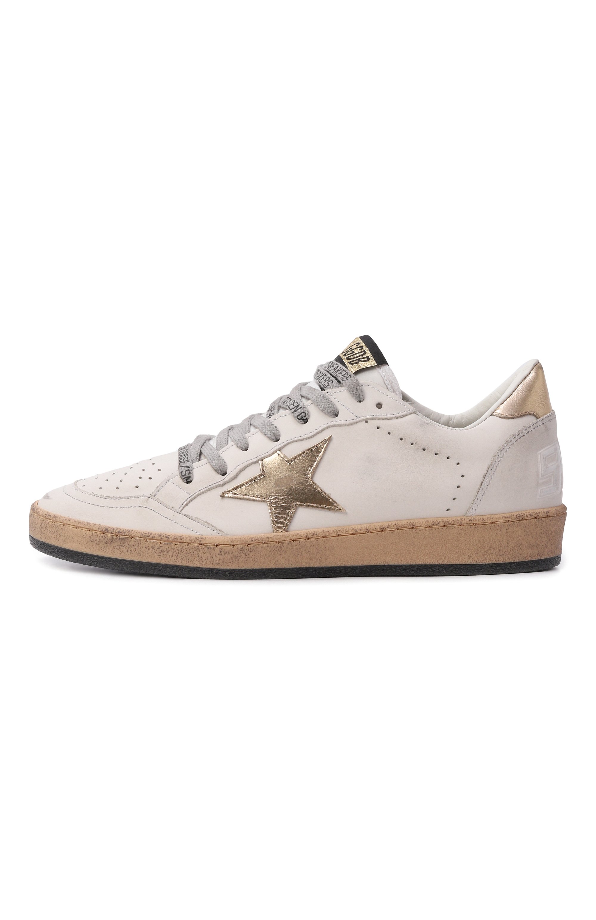 Кожаные кеды ball star GOLDEN GOOSE DELUXE BRAND, арт. GWF00117.F000783, фото 4