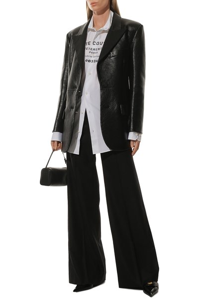 Хлопковая рубашка VETEMENTS белого цвета по цене 94950 руб., арт. UA53SH450W 1001/W, фото 2 Хлопковая рубашка VETEMENTS, арт. UA53SH450W 1001/W, фото 2