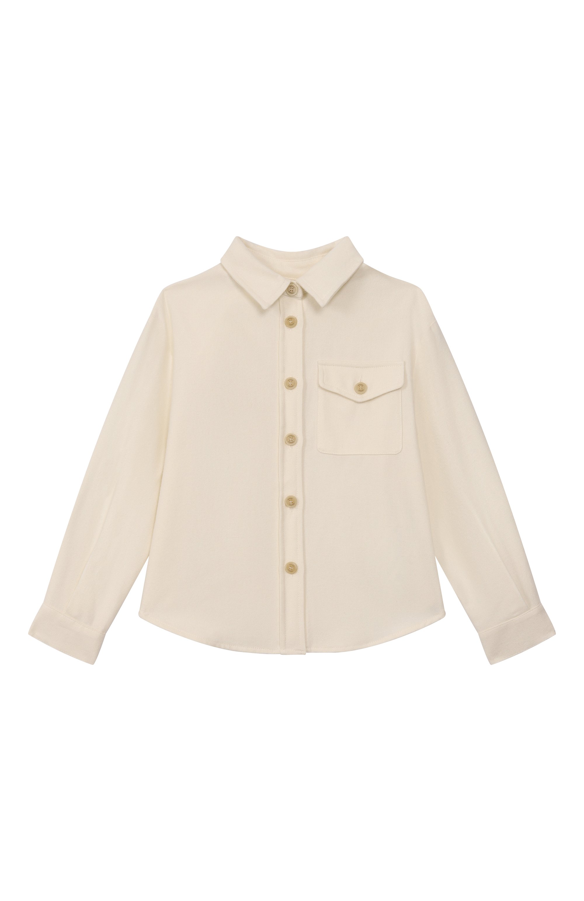 Рубашка из вискозы и шерсти ELEVENTY кремового цвета по цене 22500 руб., арт. EX5A10/I0233/10-16, фото 1 Рубашка из вискозы и шерсти ELEVENTY, арт. EX5A10/I0233/10-16, фото 1