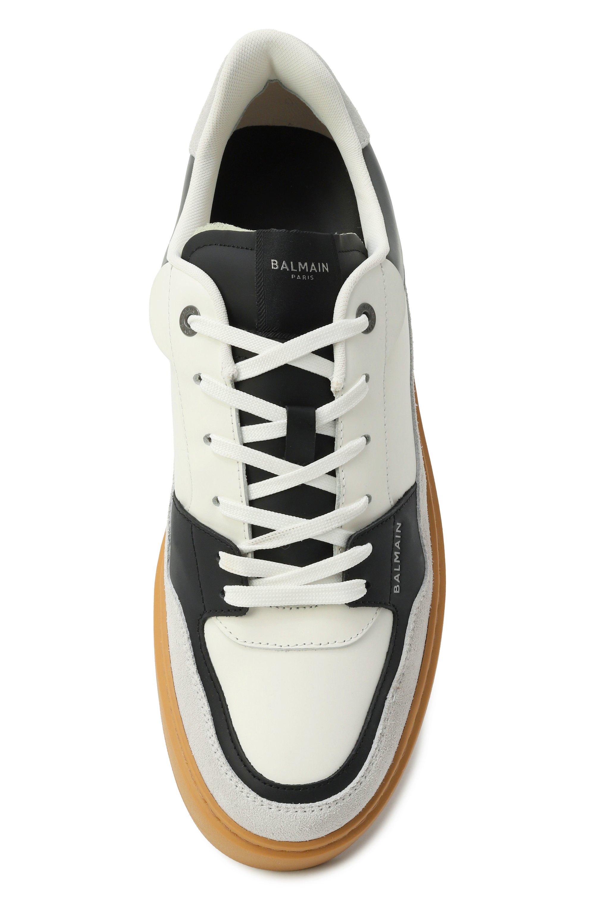 Кожаные кеды b-court flip BALMAIN, арт. FM1VI349/LC0P, фото 6