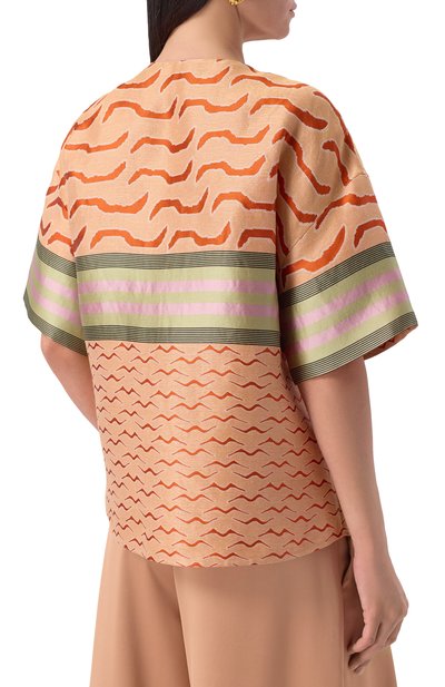 Жакет изо льна и хлопка GIORGIO ARMANI, арт. GW001423/TE13928, фото 4