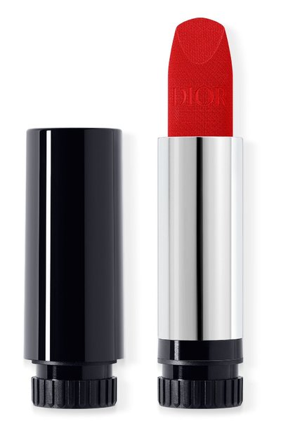 Женская сменный блок помады для губ с вельветовым финишем rouge dior, оттенок 999 (3,5g) DIOR, арт. C335600999