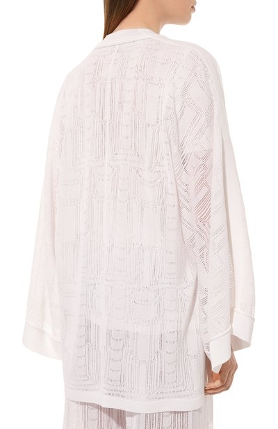 Кардиган из вискозы FREEAGE белого цвета по цене 54000 руб., арт. S23.CR041.7000.100, фото 4 Кардиган из вискозы FREEAGE, арт. S23.CR041.7000.100, фото 4