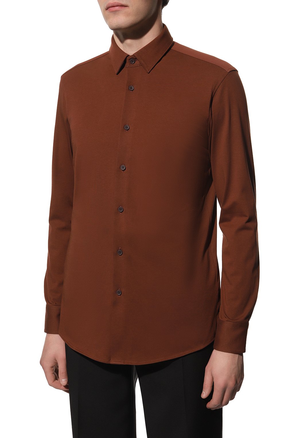 Хлопковая рубашка BOSS, арт. 50474283, фото 3