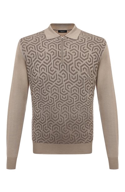 Мужская поло из шерсти и шелка STEFANO RICCI, арт. KE08009P30/E24370