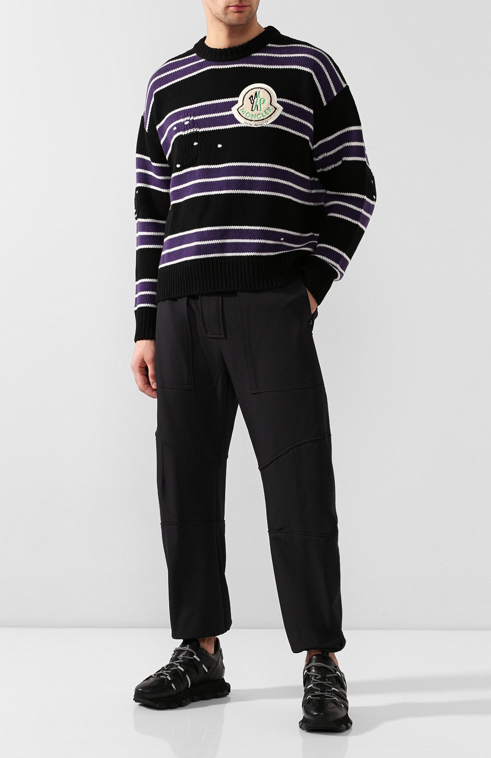 Свитер из смеси шерсти и кашемира 8 moncler palm angels MONCLER GENIUS, арт. E2-09L-90011-00-A9129, фото 2