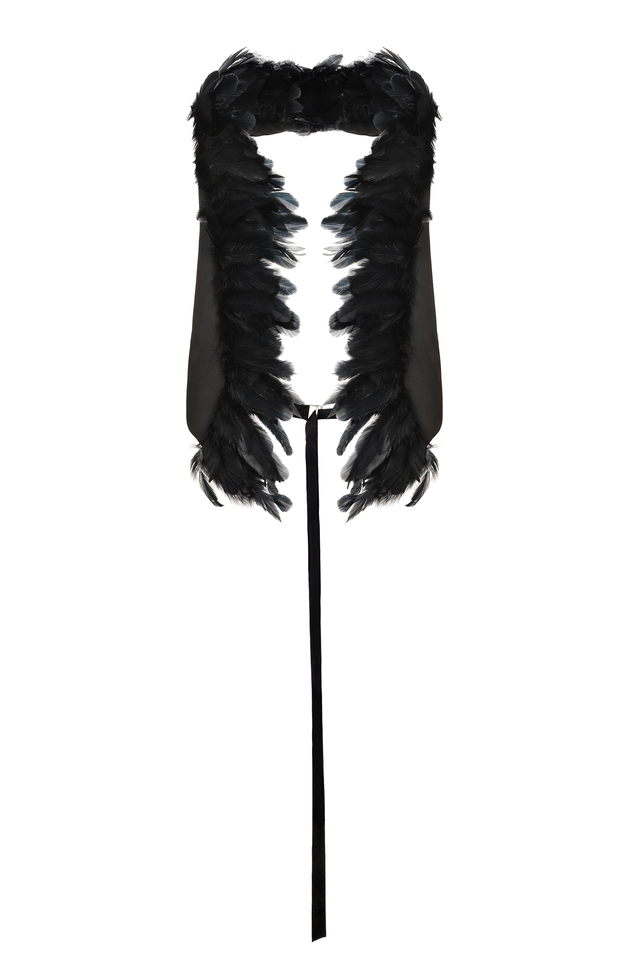 Жилет с отделкой перьями ANN DEMEULEMEESTER, арт. B0014021/FA709, фото 1