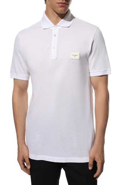 Хлопковое поло DOLCE & GABBANA, арт. G8KK1T/FU7EN, фото 3