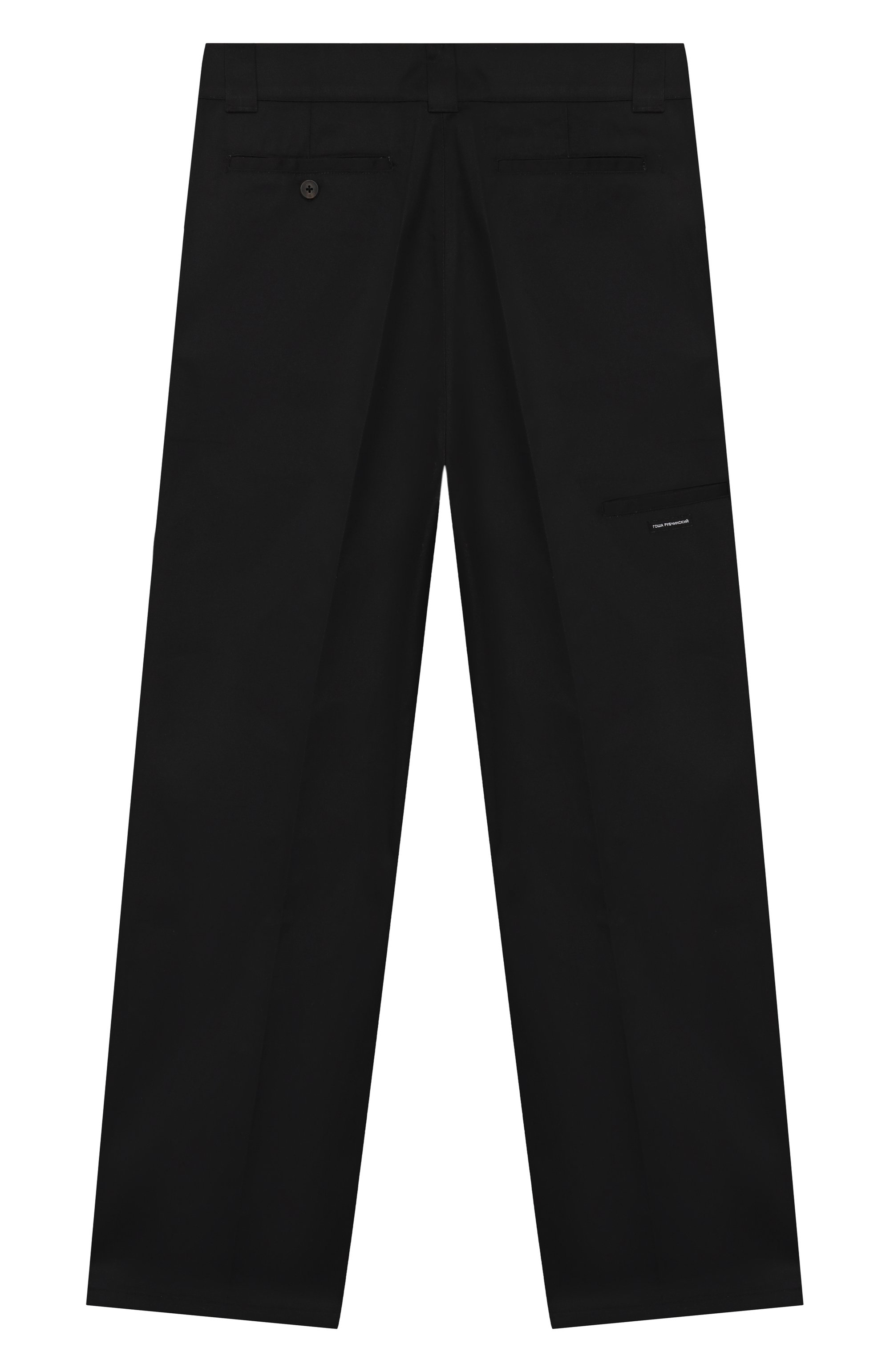 Хлопковые брюки ГОША РУБЧИНСКИЙ, арт. P_0101_BLACK, фото 2