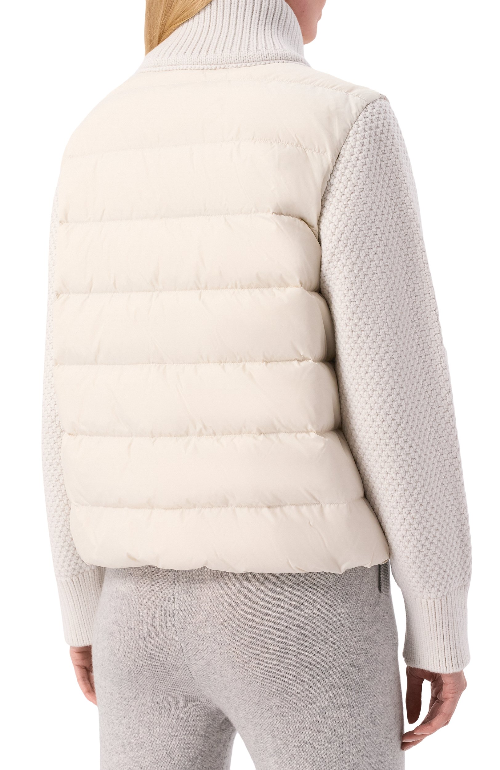 Комбинированная куртка PARAJUMPERS белого цвета по цене 73900 руб., арт. 26WMPWHYHS35, фото 4 Комбинированная куртка PARAJUMPERS, арт. 26WMPWHYHS35, фото 4