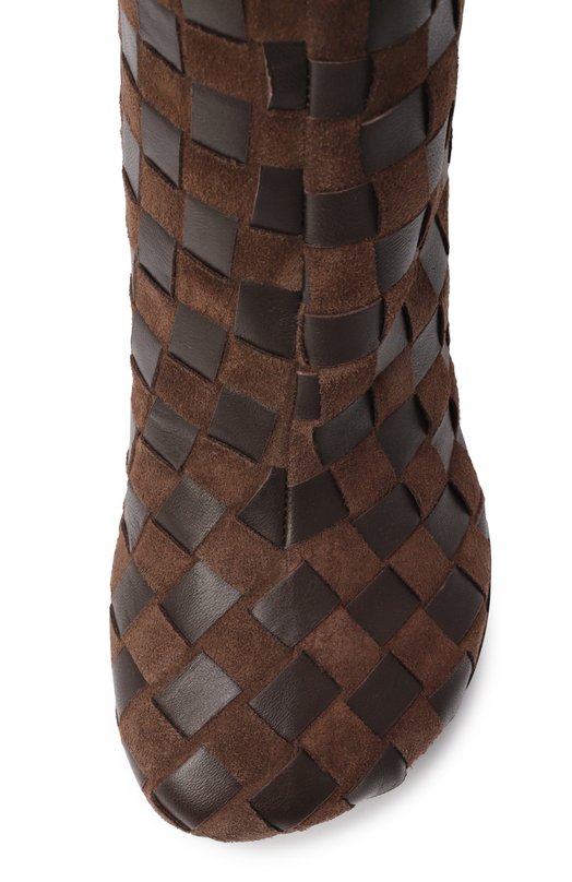 Кожаные ботильоны Atomic Bottega Veneta 811087/V3H68 Коричневый  811087/V3H68 Фото 6