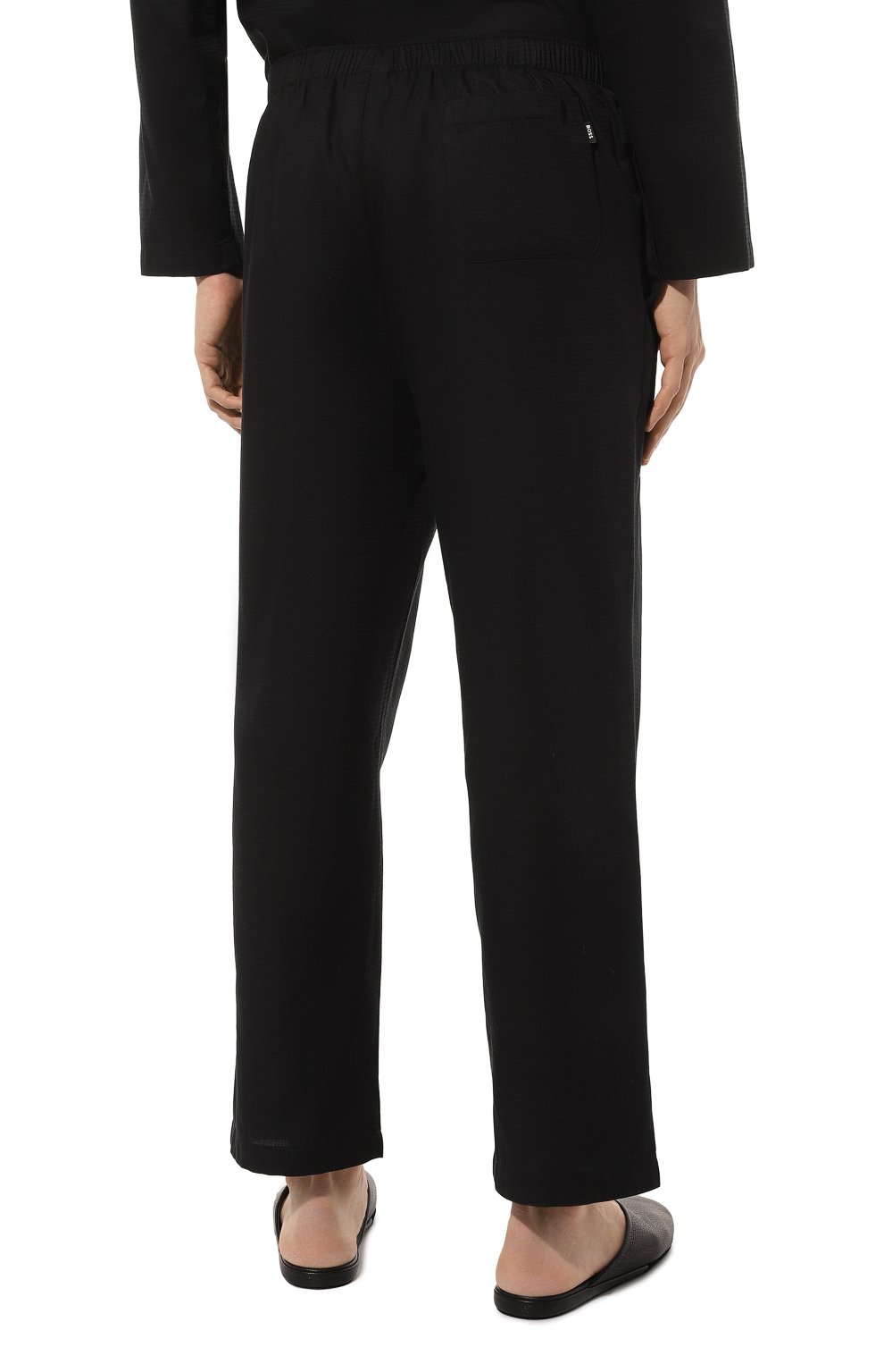 Хлопковая пижама BOSS черного цвета по цене 14950 руб., арт. 50485749, фото 6 Хлопковая пижама BOSS, арт. 50485749, фото 6