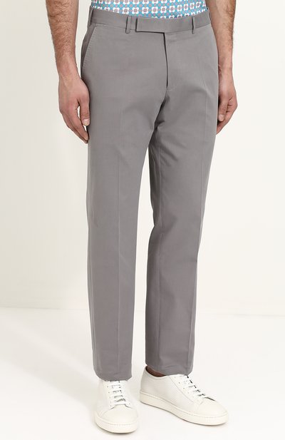 Брюки прямого кроя из смеси хлопка и кашемира ZEGNA, арт. 366F03/77FP12, фото 3