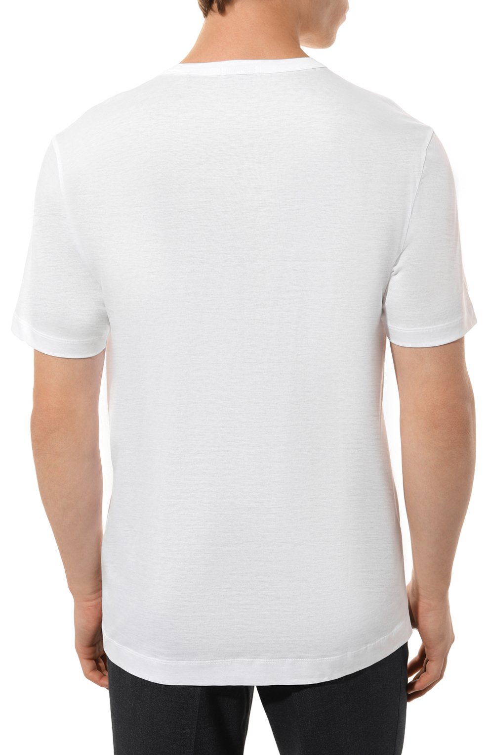 Футболка из лиоцелла и хлопка BOSS белого цвета по цене 14950 руб., арт. 50513674, фото 4 Футболка из лиоцелла и хлопка BOSS, арт. 50513674, фото 4