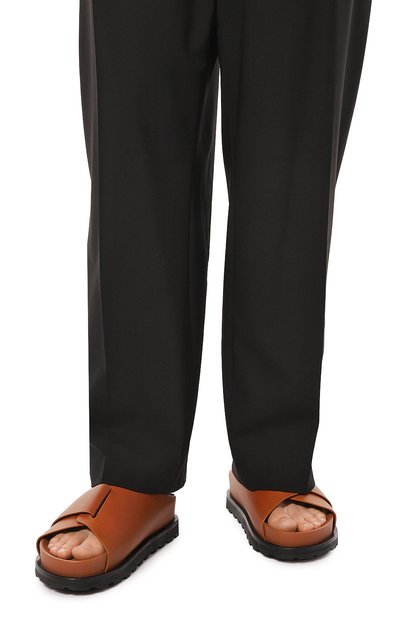 Кожаные шлепанцы JIL SANDER, арт. J50WX0003/P0503, фото 3