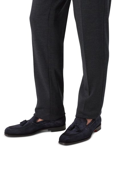 Замшевые лоферы brando SANTONI, арт. MCBG19176BJ1GEIP, фото 3