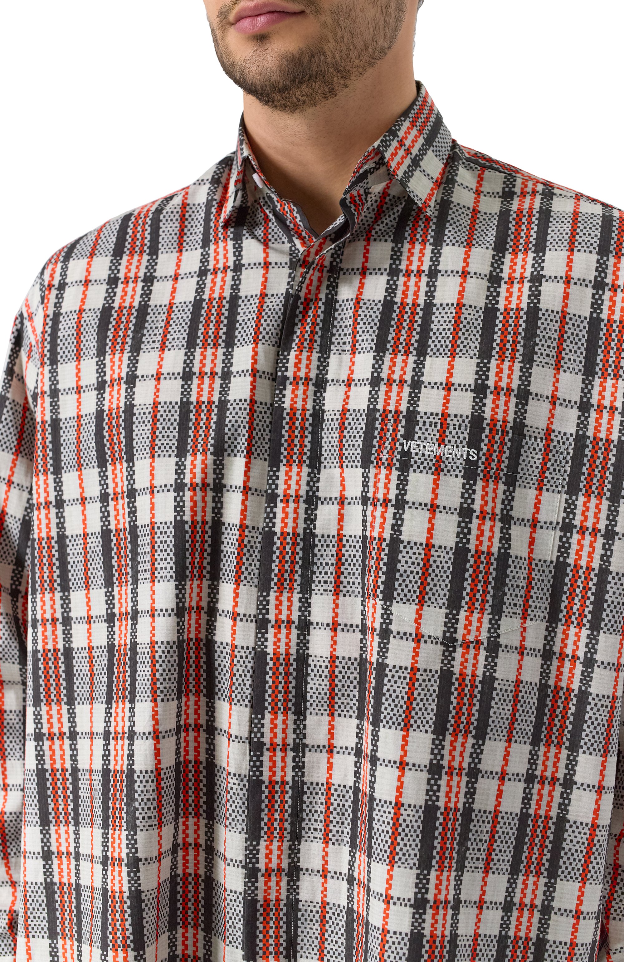 Хлопковая рубашка VETEMENTS, арт. UE54SH380B, фото 5