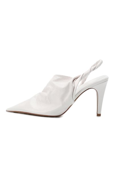 Кожаные туфли bv point BOTTEGA VENETA белого цвета по цене 76950 руб., арт. 630183/VBP10, фото 3 Кожаные туфли bv point BOTTEGA VENETA, арт. 630183/VBP10, фото 3