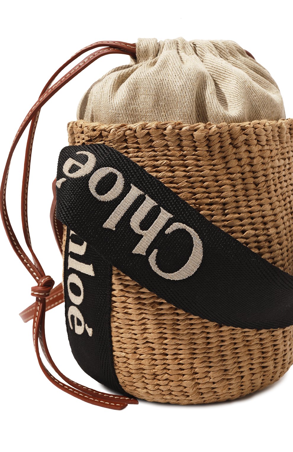 Сумка chloé x mifuko woody small CHLOÉ, арт. CHC23AS381L18, фото 3