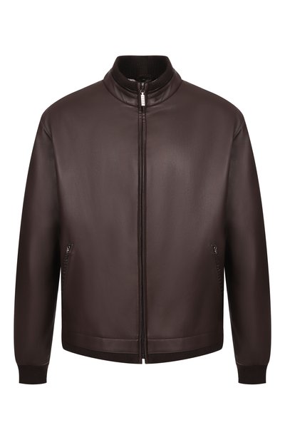 Мужской бомбер с отделкой из кожи аллигатора ZILLI, арт. AR0NH3M1972VPIP00