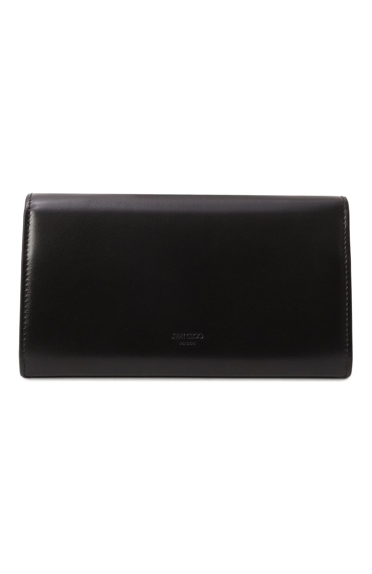 Женский клатч avenue JIMMY CHOO черного цвета, арт. AVENUE WALLET/CHAIN/RAM | Фото 6 (Материал: Натуральная кожа; Размер: mini; Женское Кросс-КТ: Вечерняя сумка, Клатч-клатчи)