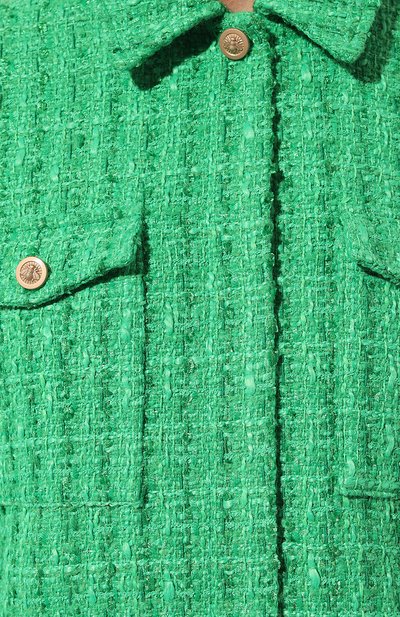 Шерстяной жакет SEVEN LAB зеленого цвета по цене 31500 руб., арт. SBT.05.500.320, фото 5 Шерстяной жакет SEVEN LAB, арт. SBT.05.500.320, фото 5