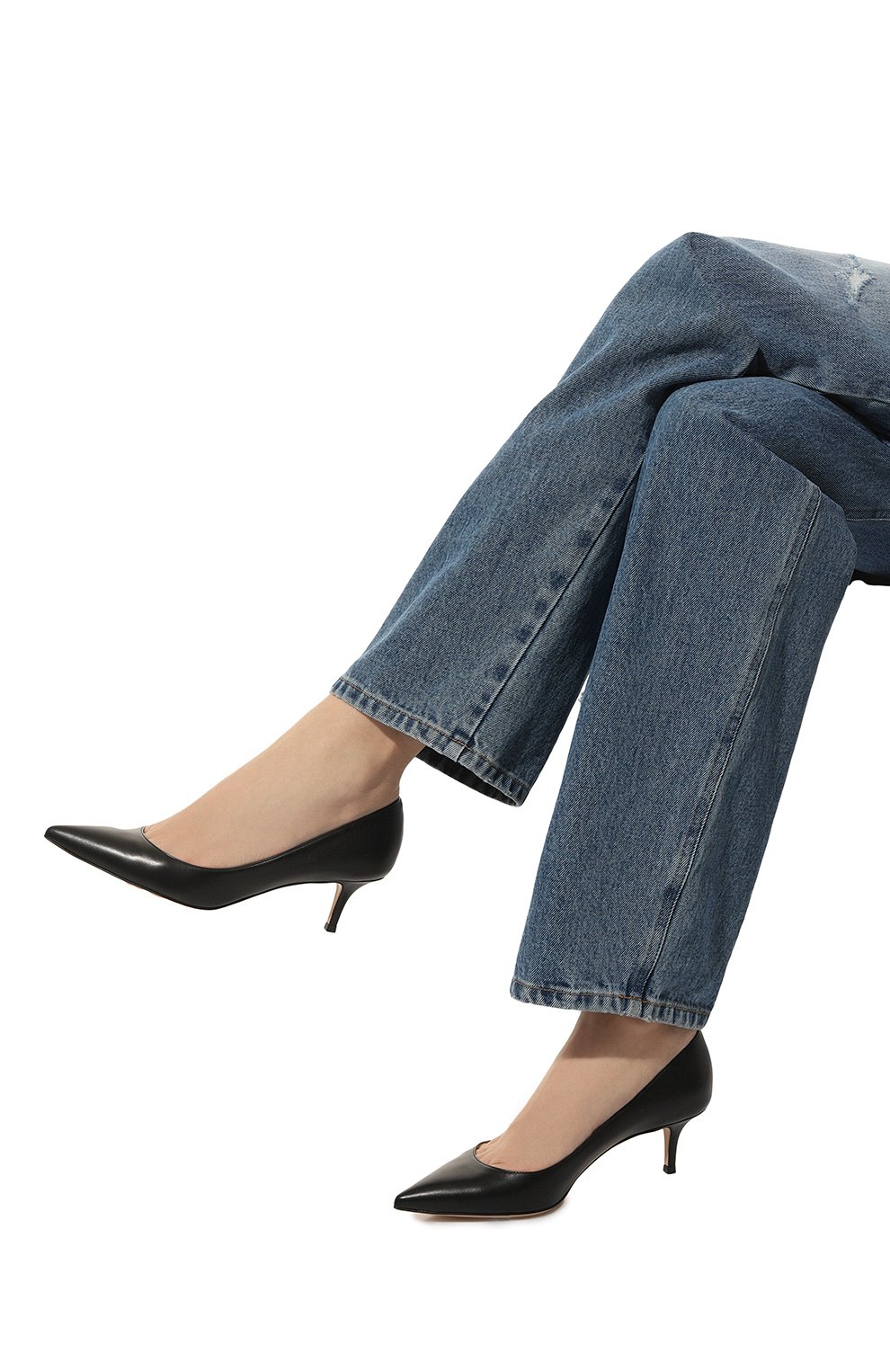 Кожаные туфли gianvito 55 GIANVITO ROSSI, арт. G20336.55RIC.VITNER0, фото 3