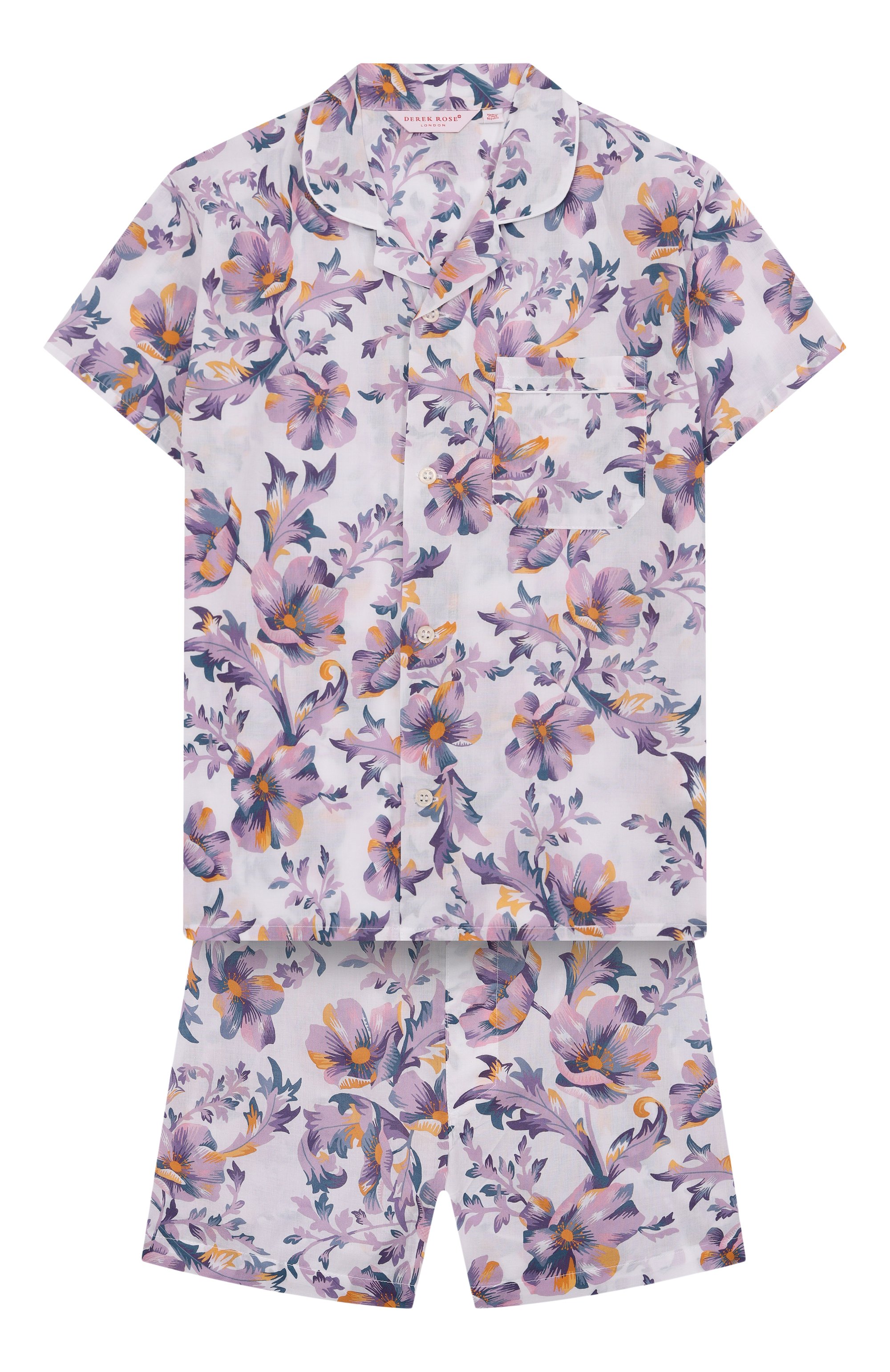 Хлопковая пижама DEREK ROSE, арт. 7035-LEDB081, фото 1