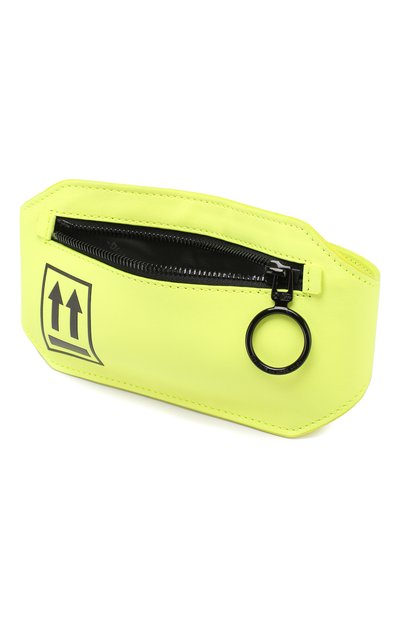 Кожаная сумка OFF-WHITE желтого цвета по цене 63000 руб., арт. 0WNA072S199830876210, фото 4 Кожаная сумка OFF-WHITE, арт. 0WNA072S199830876210, фото 4