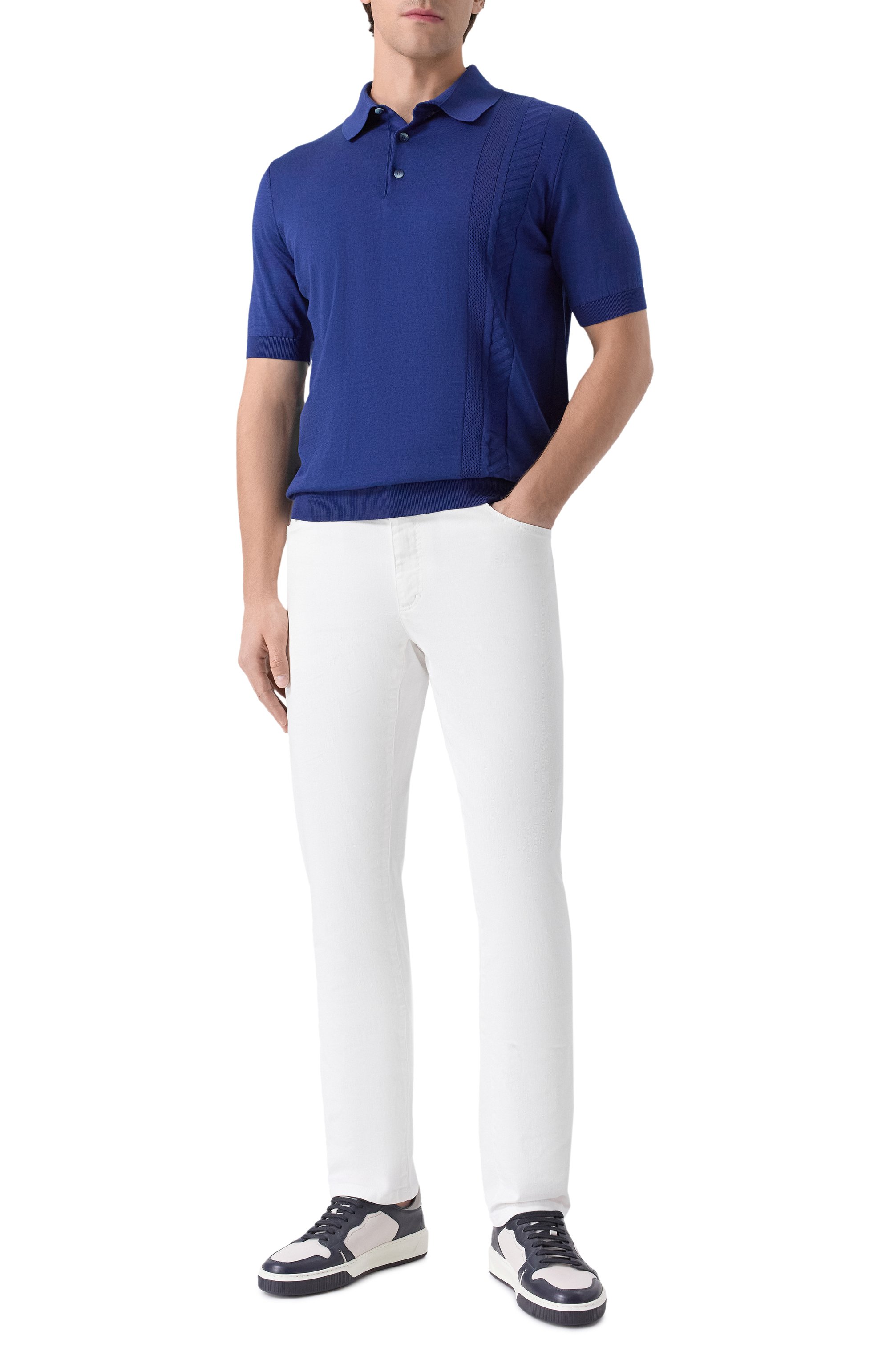 Поло из хлопка и шелка ZILLI, арт. KBP002M0142VFWS00, фото 2