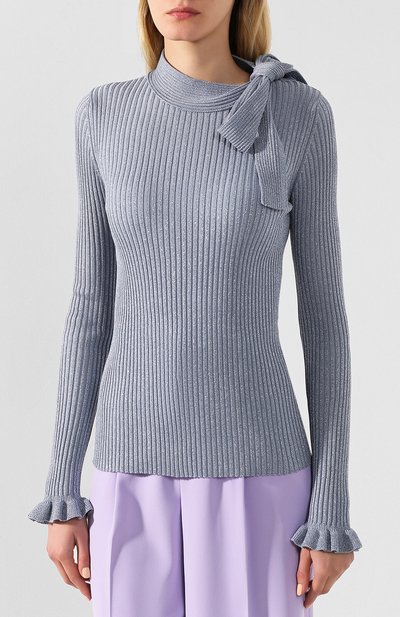 Пуловер из смеси хлопка и вискозы REDVALENTINO, арт. TR3KCC48/4W2, фото 3