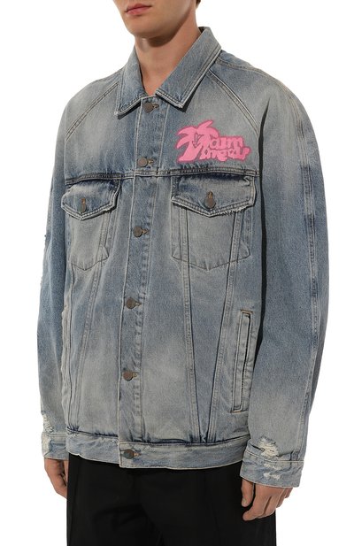 Джинсовая куртка PALM ANGELS, арт. PMYE038E23DEN0014032, фото 3