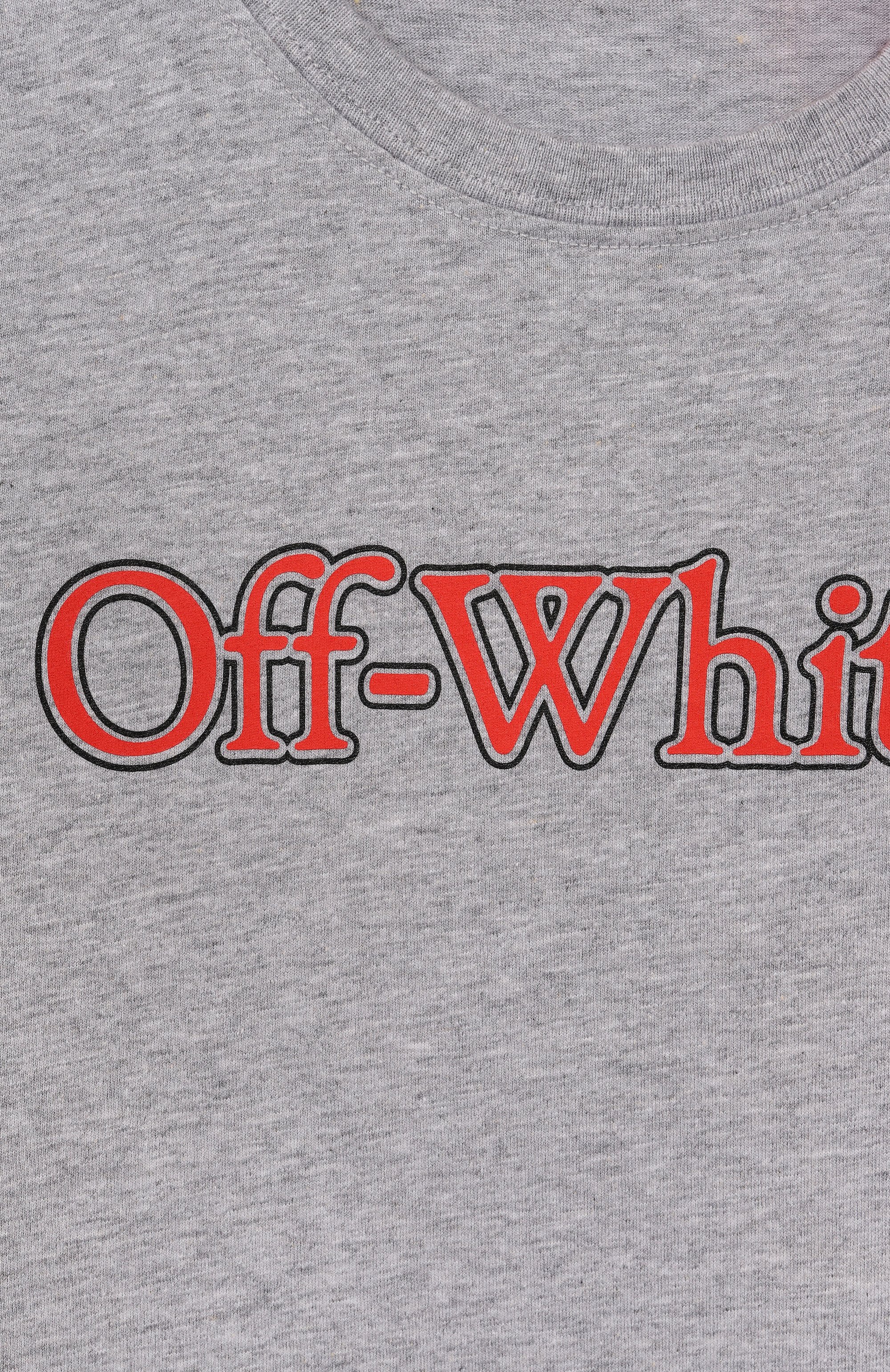 Хлопковая футболка OFF-WHITE, арт. 0BAA002S25JER001/12+, фото 3