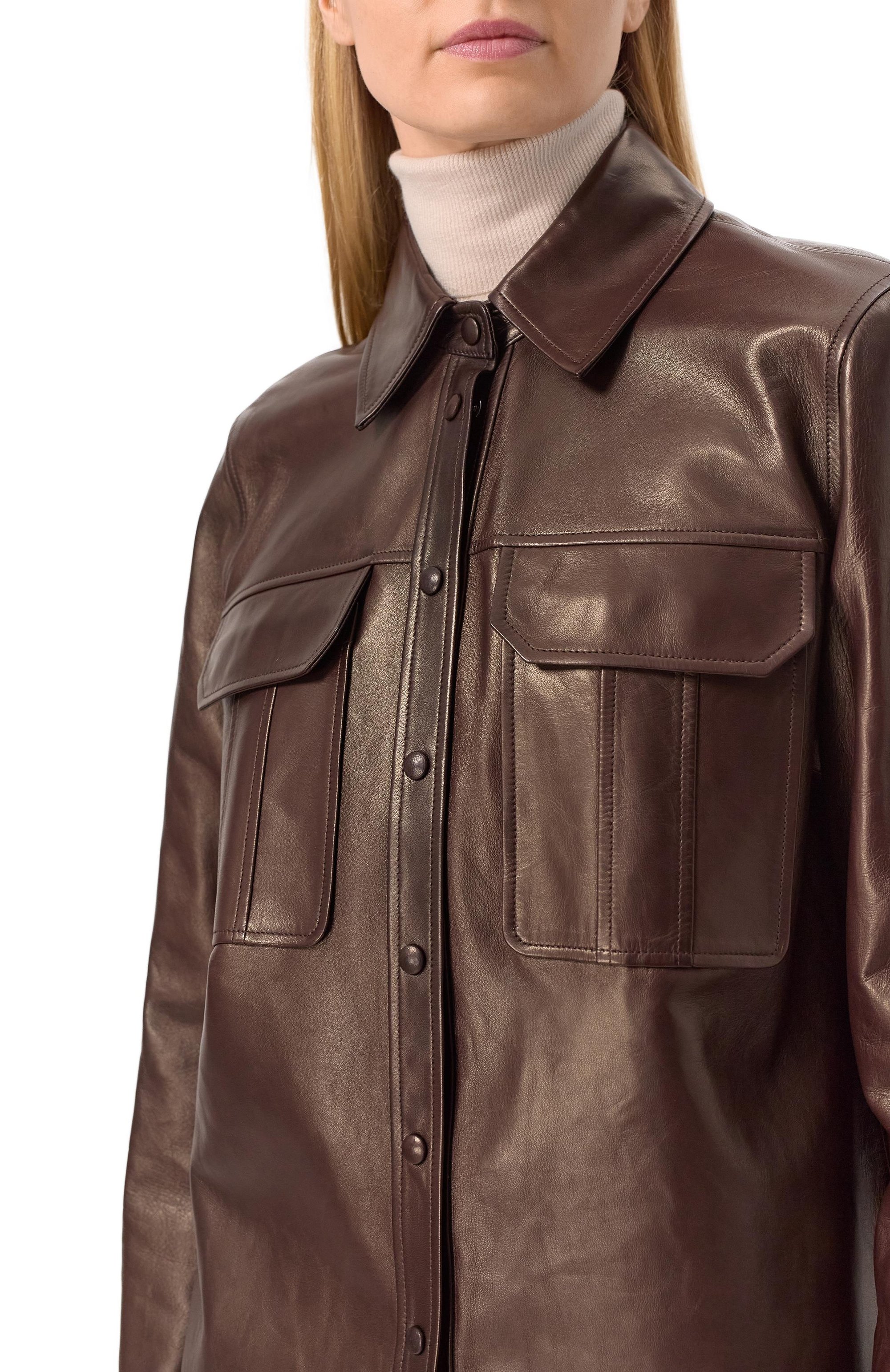 Кожаная рубашка MVST, арт. ZBGM-Y101-1/Z2764-2, фото 5