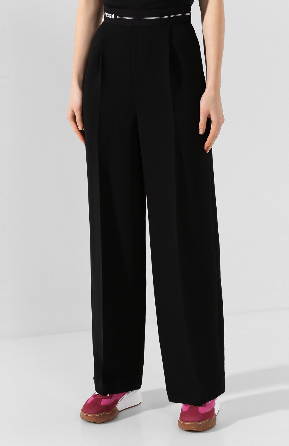 Брюки MSGM черного цвета по цене 25950 руб., арт. 2841MDP24 207115, фото 3 Брюки MSGM, арт. 2841MDP24 207115, фото 3