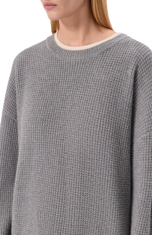 Свитер из шерсти и кашемира Aya Muse AMSS2563 Серый  AMSS2563 Фото 5