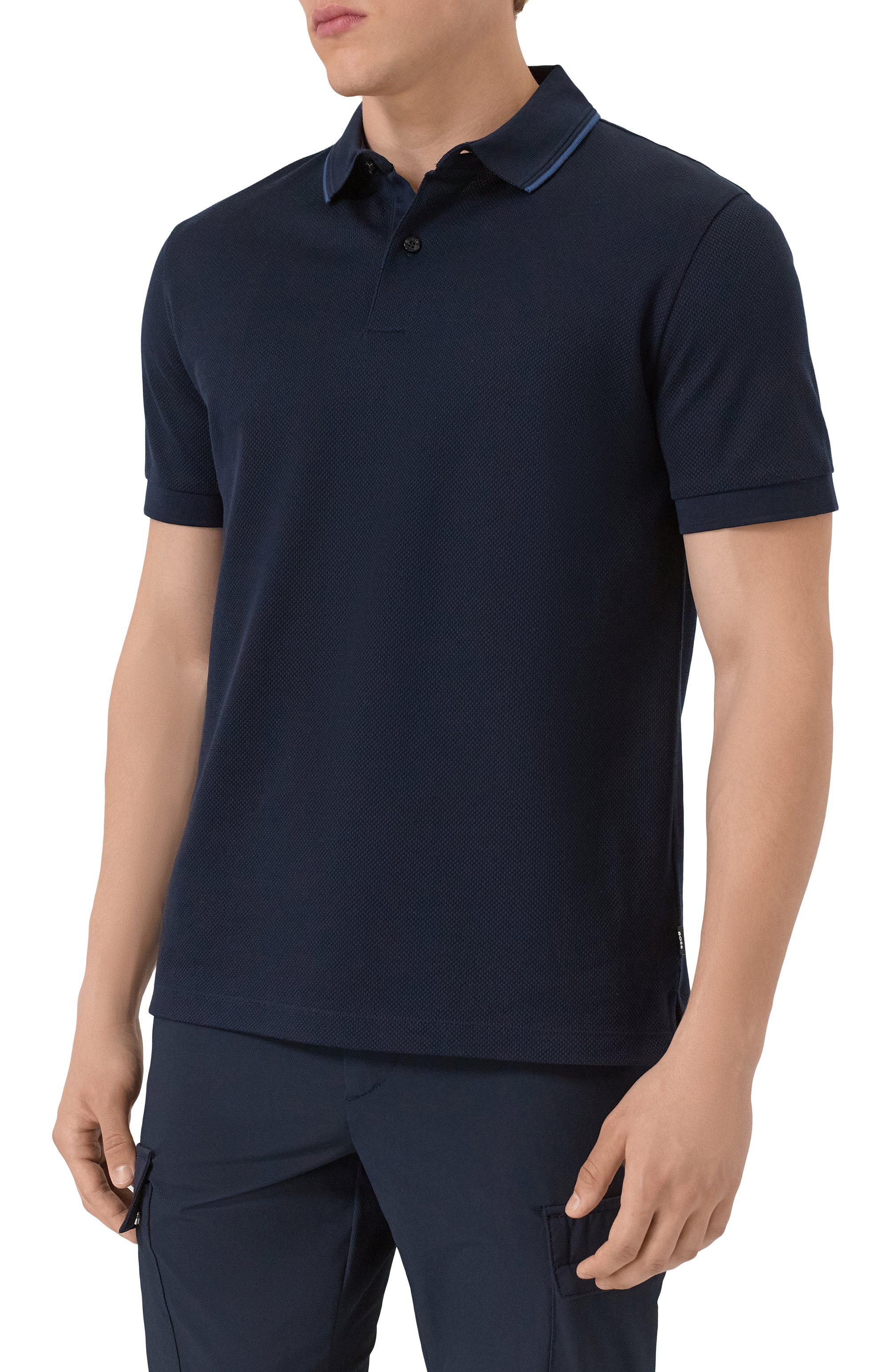 Хлопковое поло BOSS, арт. 50527650, фото 3