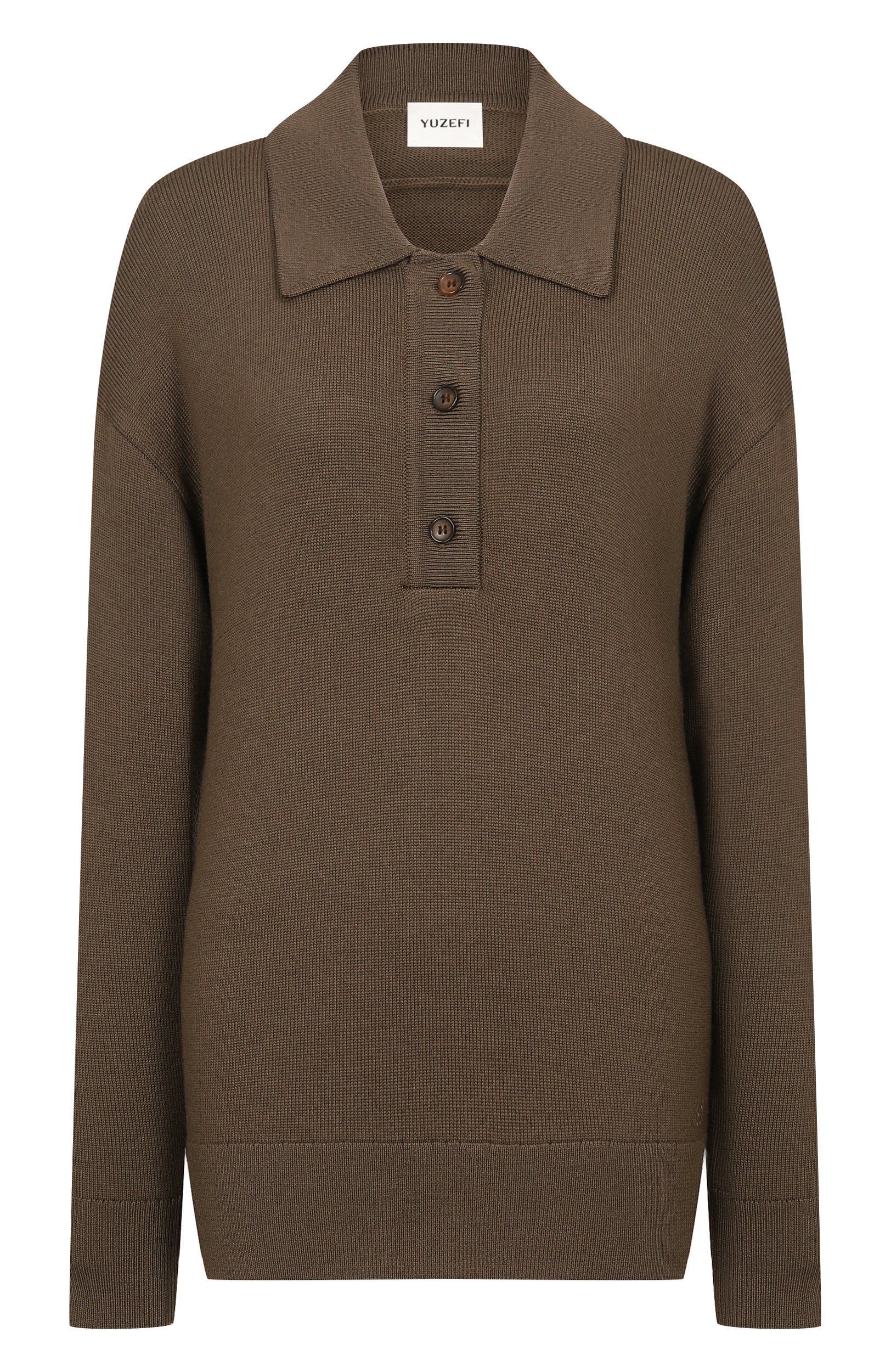 Шерстяное поло YUZEFI, арт. DELARA-DRAPE BACK P0L0 NECK JUMPER, фото 1