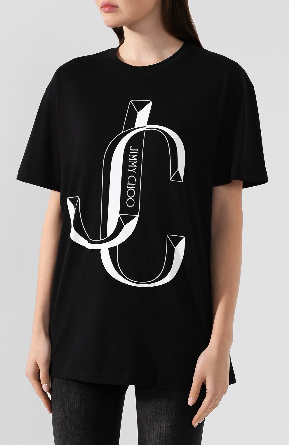 Хлопковая футболка JIMMY CHOO, арт. JC-TEE/S006, фото 3