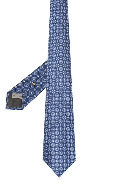 Шелковый галстук CANALI темно-синего цвета по цене 9525 руб., арт. 18/HJ02259, фото 2 Шелковый галстук CANALI, арт. 18/HJ02259, фото 2